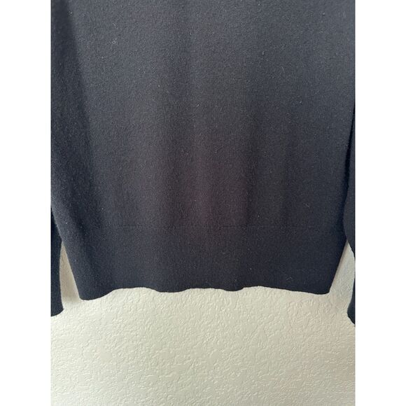 J. Crew Womens 100% Cashmere Pullover Turtleneck Sweater Black Size Small - Picture 3 of 8